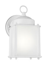 New Castle Small Outdoor Wall Lantern — Satin Etched