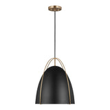 Norman Large Pendant — Midnight Black, 75 W