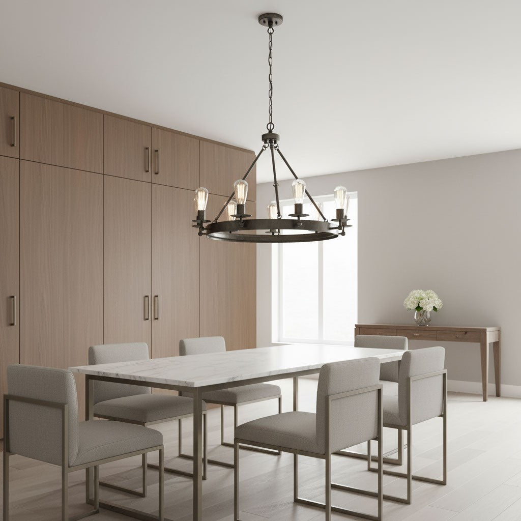 Ravenwood Manor Nine Light Chandelier