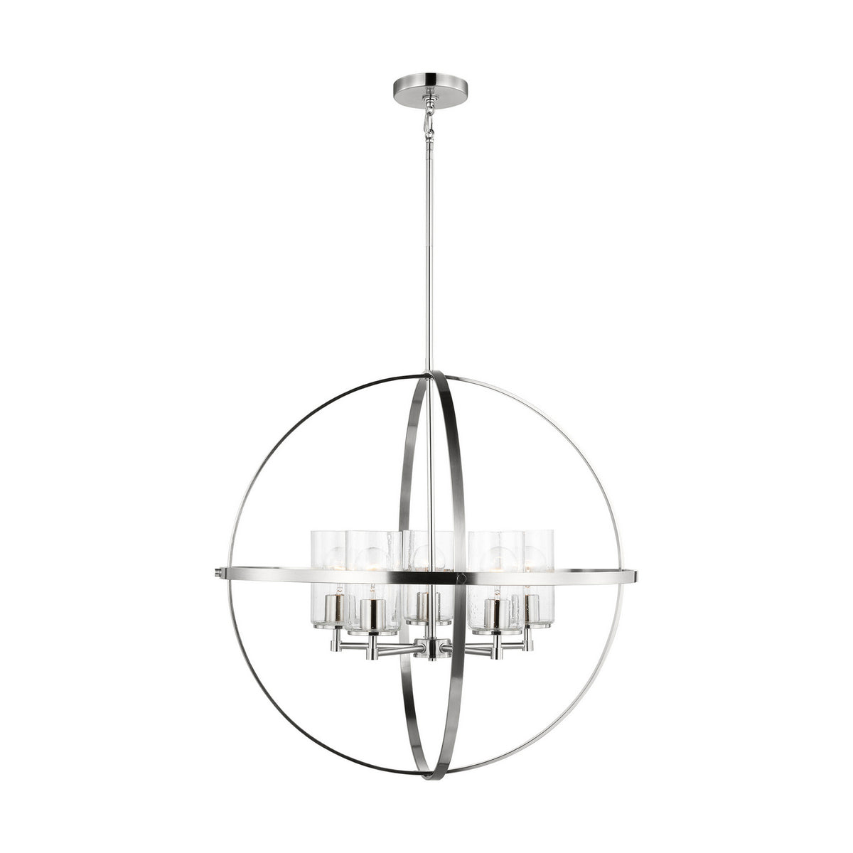 Alturas 5-Light Chandelier — Clear Seeded