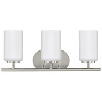 Oslo 3-Light Bath Sconce — Cased Opal Etched