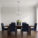 Miles Three Light Chandelier — Clear