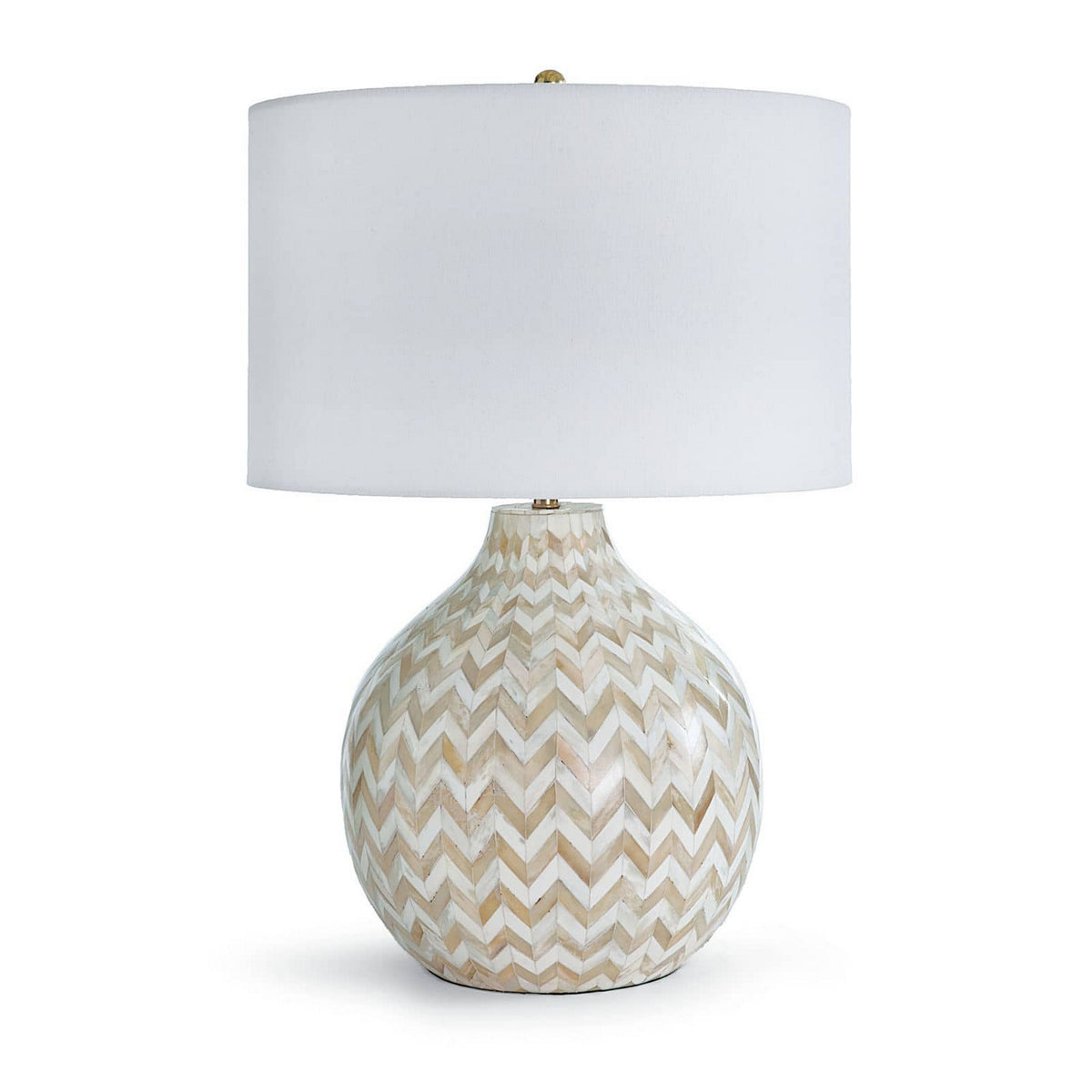 Chevron Bone One Light Table Lamp — Natural