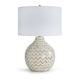 Chevron Bone One Light Table Lamp — Natural