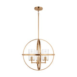 Alturas Three Light Chandelier — Clear Seeded