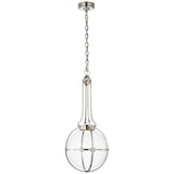 Gracie Medium Captured Globe Pendant with Clear Glass