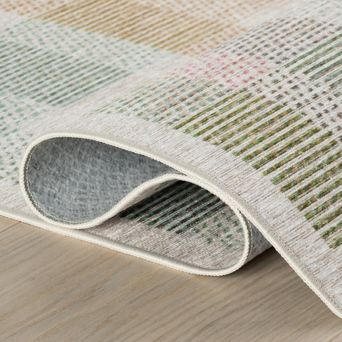Picnic Plaid Machine Washable Rug
