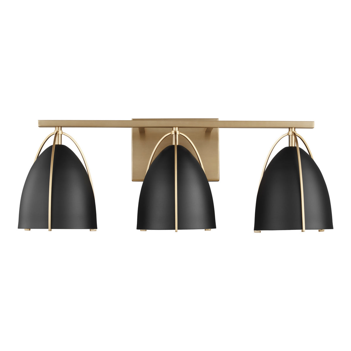 Three Light Wall/Bath — Midnight Black, 9 W