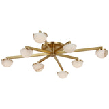 Pedra Large Staggered Arm Flush Mount