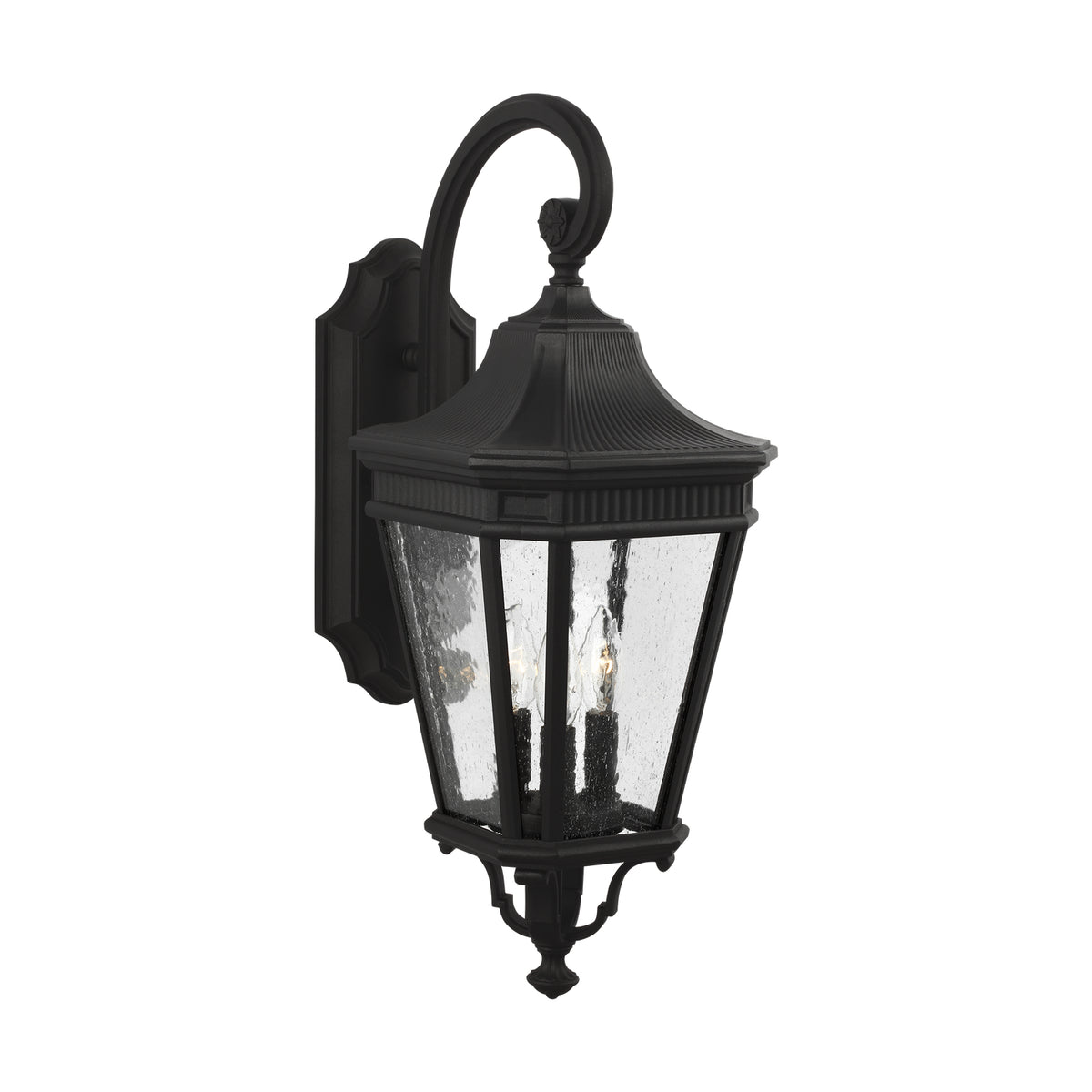 Three Light Outdoor Wall Lantern — 13.38"
