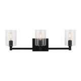 LED Bath Wall Sconce — W: 24.63" × H: 7.75" × D: 6.38"