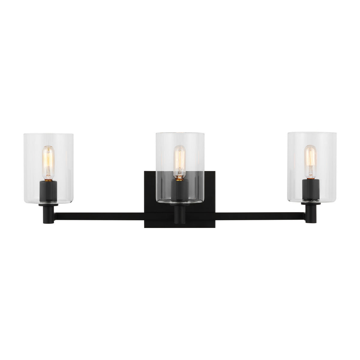 LED Bath Wall Sconce — W: 24.63" × H: 7.75" × D: 6.38"