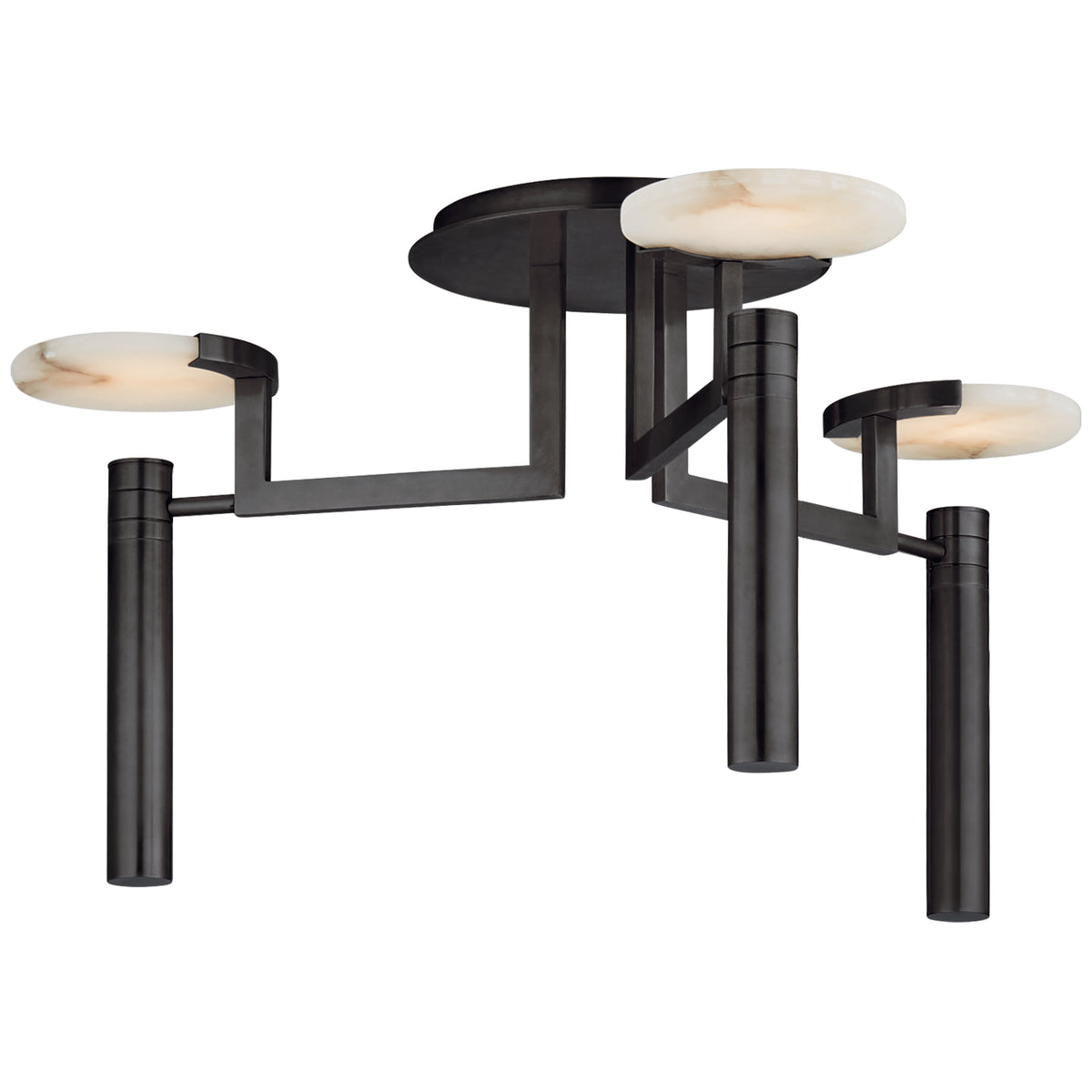 Melange Large Floating Disc Semi-Flush Chandelier