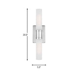 Two Light Bath Vanity — 20.00"