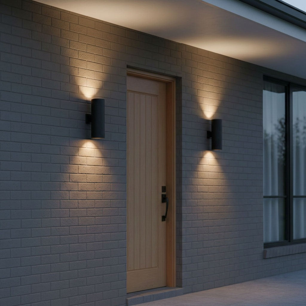Two Light Outdoor Wall Lantern — 18.25", BR40