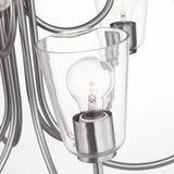 Miles Nine Light Chandelier — Clear