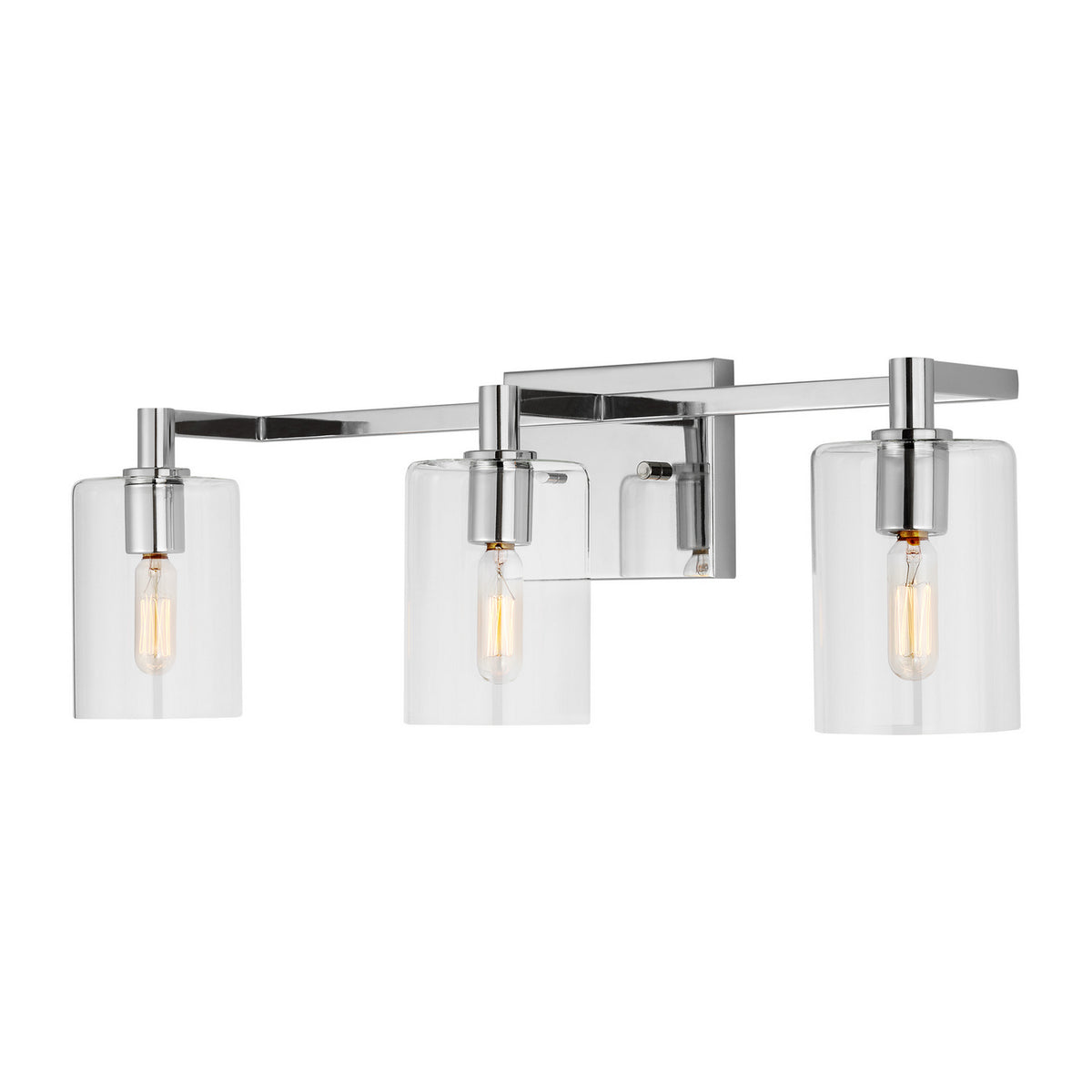 LED Bath Wall Sconce — W: 24.63" × H: 7.75" × D: 6.38"