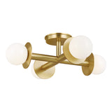 Four Light Semi-Flush Mount