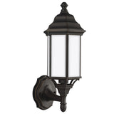 One Light Outdoor Wall Lantern — 16.25", Satin Etched