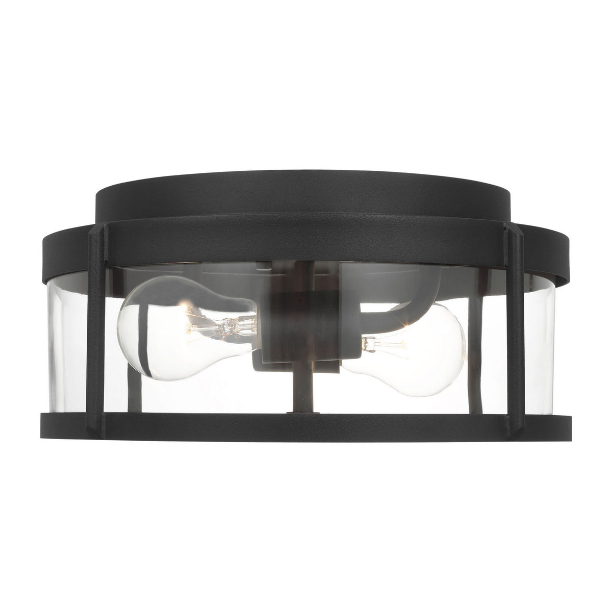 Luning Two Light Flush Mount — Clear