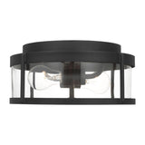 Luning Two Light Flush Mount — Clear