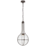 Gracie Medium Captured Globe Pendant with Clear Glass
