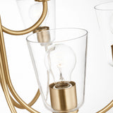 Miles Nine Light Chandelier — Clear