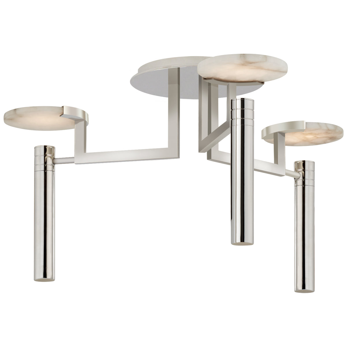 Melange Large Floating Disc Semi-Flush Chandelier