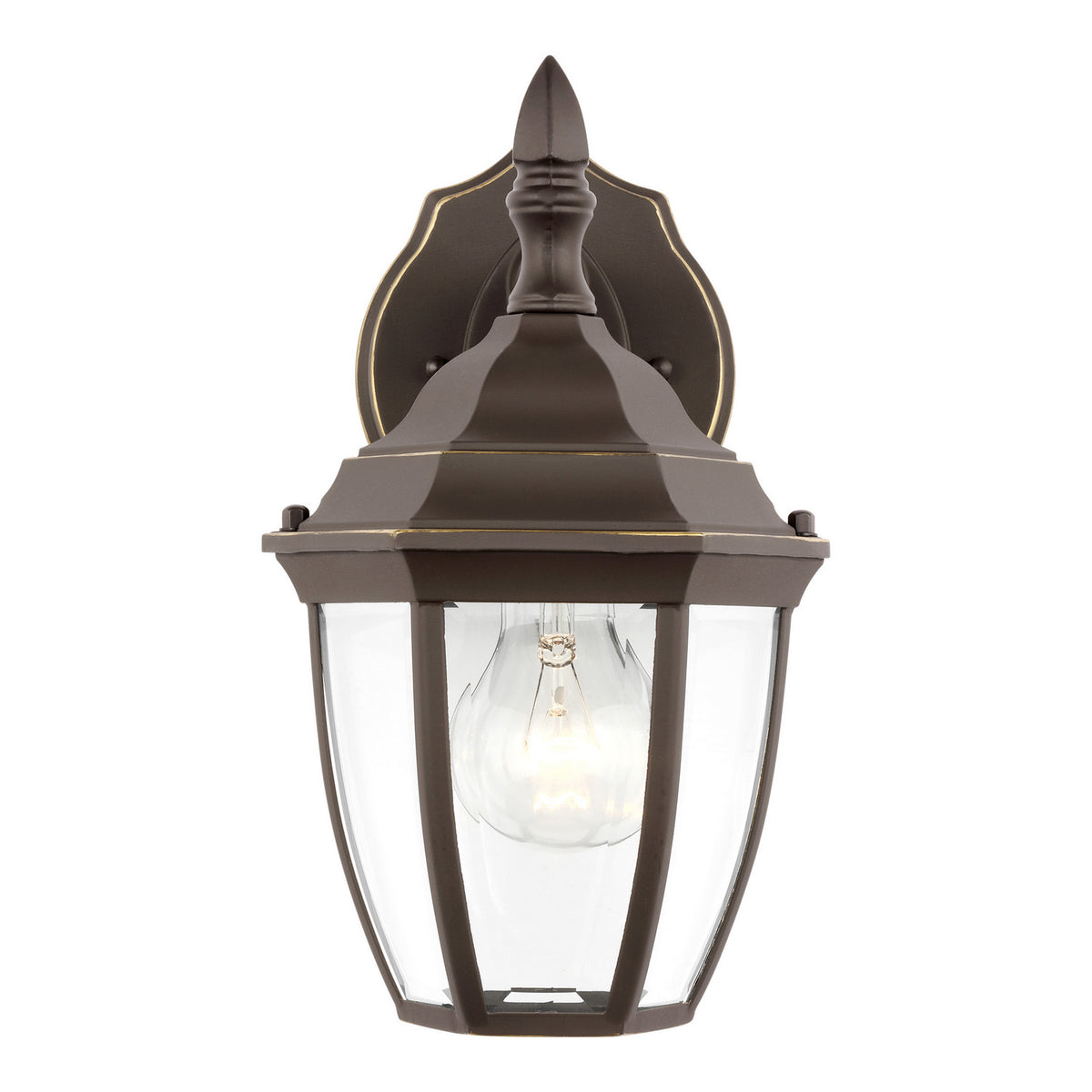 Bakersville Curve 11" Lantern — Clear Beveled