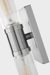 Keaton 20" Vanity Sconce — Clear Fluted