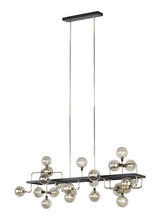 Viaggio 25 Light Linear Chandelier — Smoke Glass