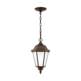 Bakersville Flat 14.5" Hanging Lantern — Satin Etched