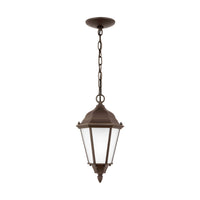 Bakersville Flat 14.5" Hanging Lantern — Satin Etched