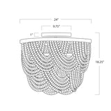 Lorelei Six Light Flush Mount