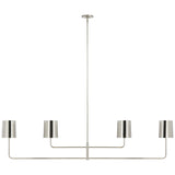 Go Lightly 70" Four Light Linear Chandelier