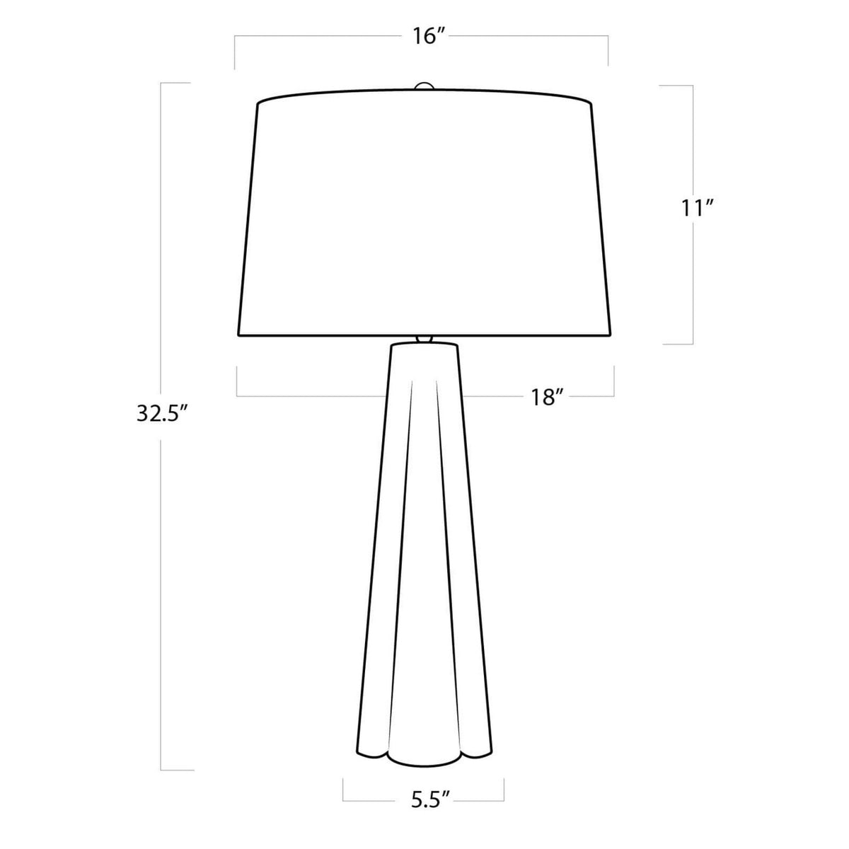 Quatrefoil One Light Table Lamp — 32.50"