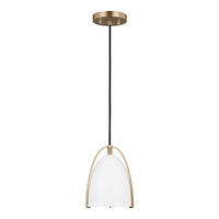 One Light Mini-Pendant — Matte White, 60 W