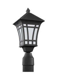 Herrington 16.5" Post Lantern — Etched / White Inside