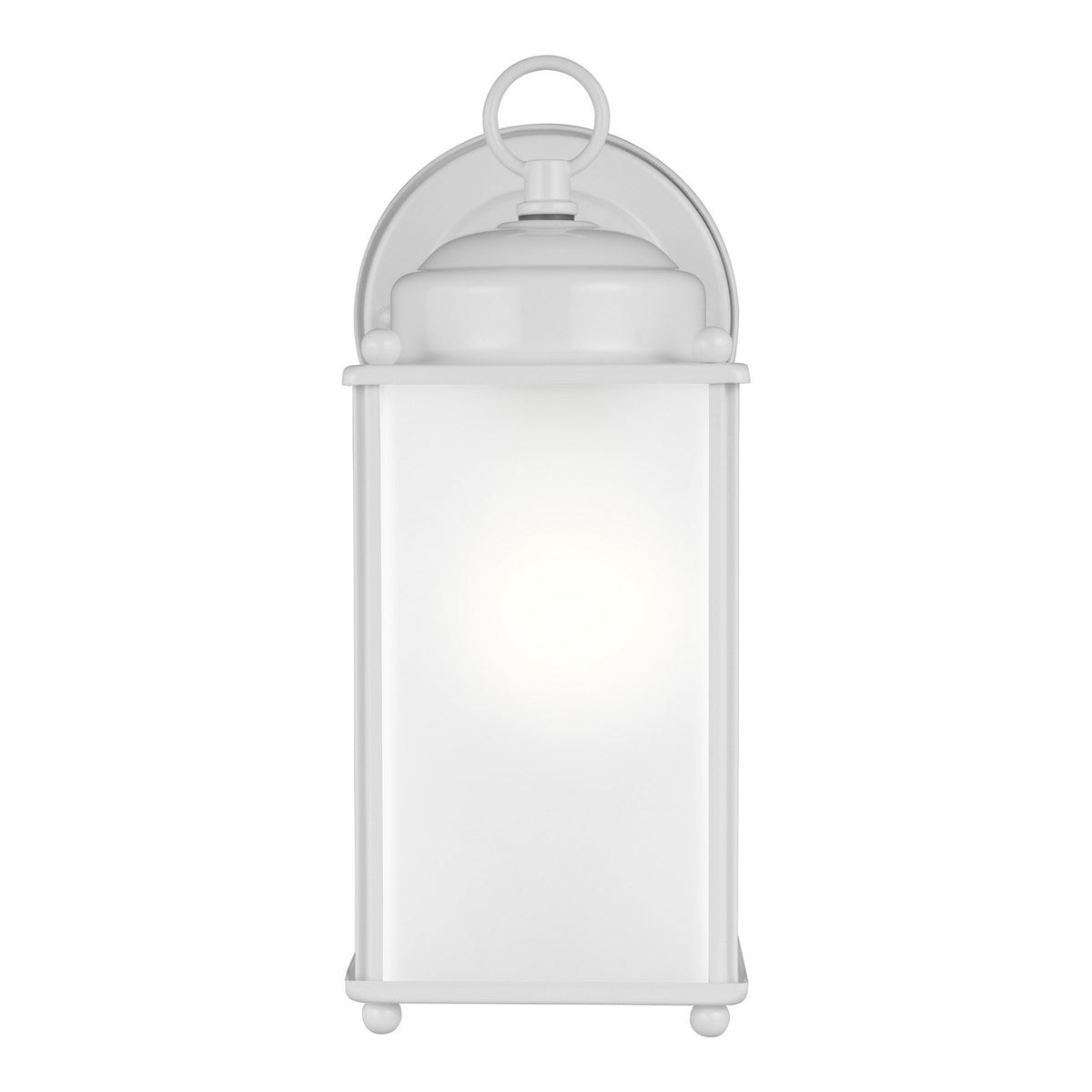 New Castle Medium Wall Lantern — Satin Etched