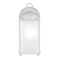New Castle Medium Wall Lantern — Satin Etched