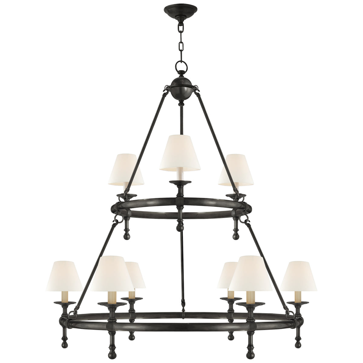 Classic Two-Tier Ring Chandelier