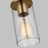 One Light Mini-Pendant — Clear, 60 W