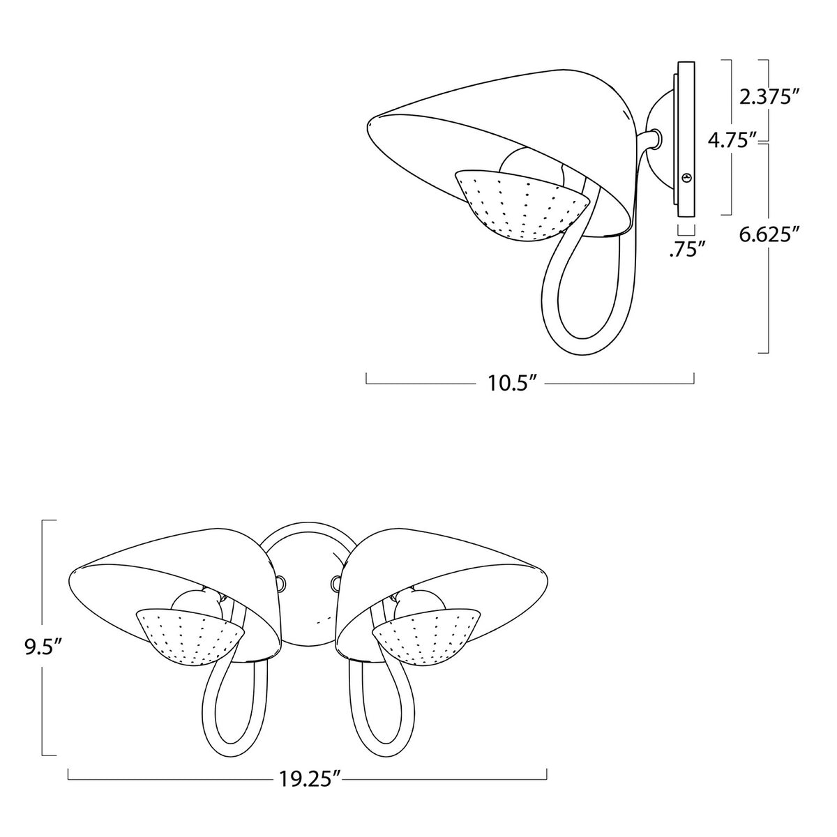 Keaton Two Light Wall Sconce