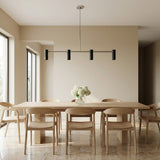 Zentro Four Light Linear Chandelier