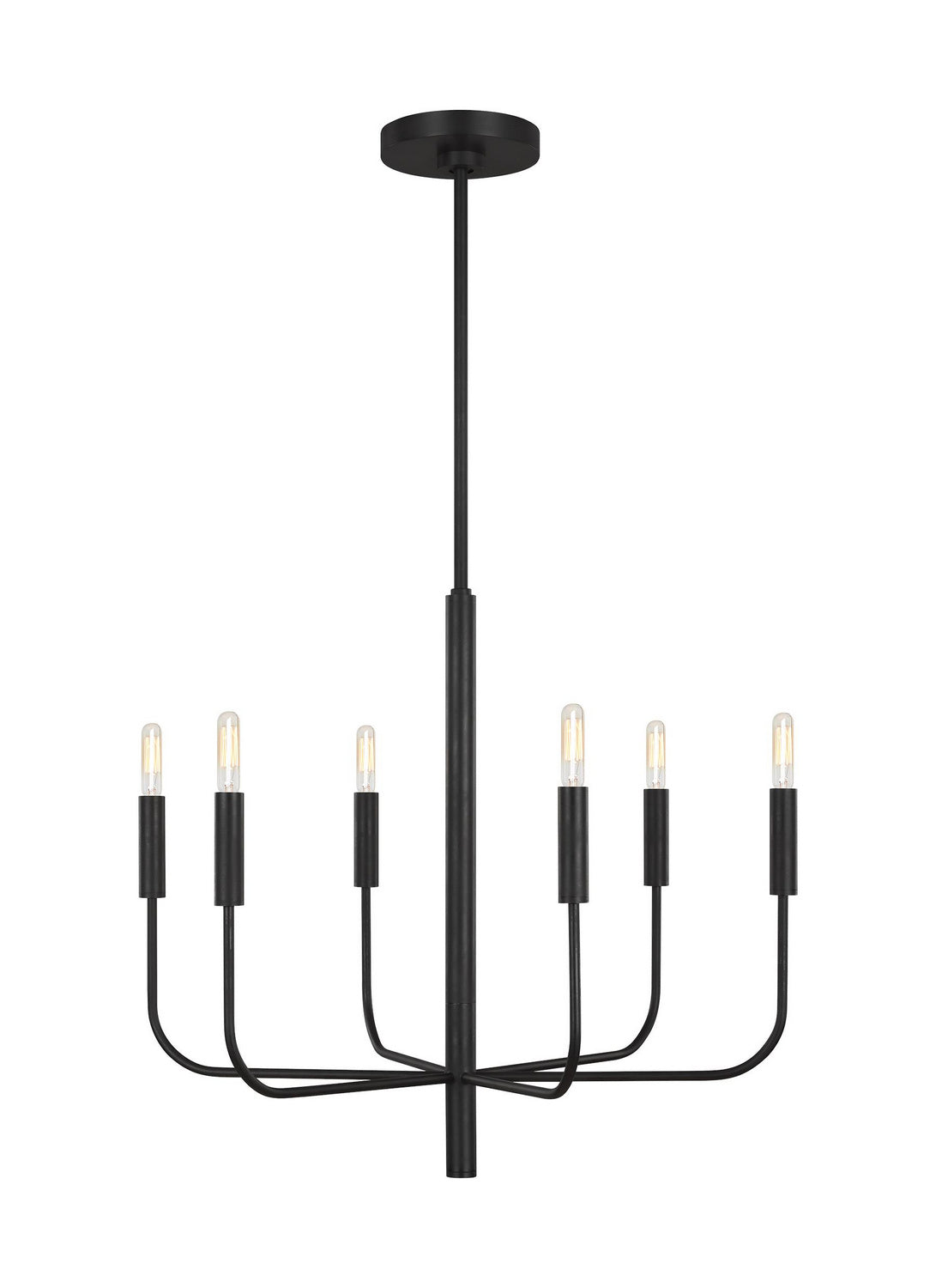 Six Light Chandelier — 21.38"