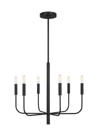 Six Light Chandelier — 21.38"