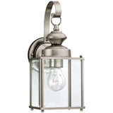 Jamestowne One Light Outdoor Wall Lantern — 12.50", Clear Beveled