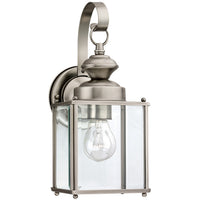 Jamestowne One Light Outdoor Wall Lantern — 12.50", Clear Beveled