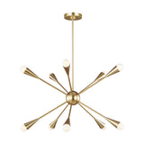 Ten Light Chandelier — 27.25"