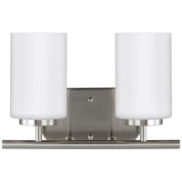 Oslo Two Light Bath — Cased Opal Etched